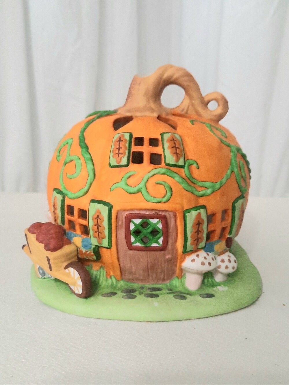 Pumpkin patch tea light house Fall Decor Halloween Decor in Box